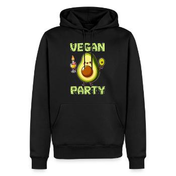 Vegane Avocado Essens-Party mit leckeren Gerichten - Männer Premium Bio Hoodie - Schwarz - Vorne - Nico (187cm)