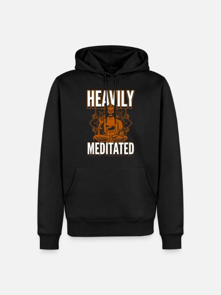 Meditation Om Mindfulness - Men’s Premium Organic Hoodie - black