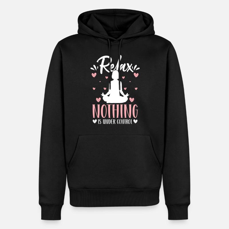 Yoga Geist de Bouddha - Sweat à capuche Premium bio Homme - noir
