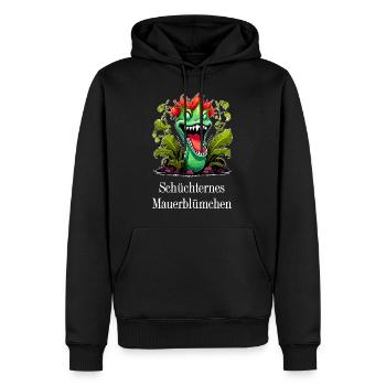 schüchternes Mauerblümchen, Venus Fliegenfalle - Männer Premium Bio Hoodie - Schwarz - Vorne - Nico (187cm)