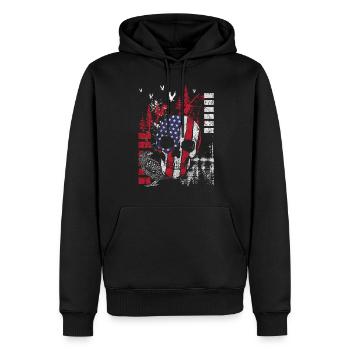 Style Motiv Trash - Männer Premium Bio Hoodie - Schwarz - Vorne - Nico (187cm)