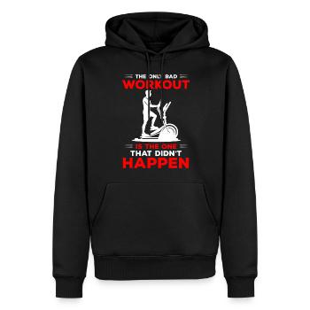 Cross Ausdauer Gesundheit - Männer Premium Bio Hoodie - Schwarz - Vorne - Nico (187cm)
