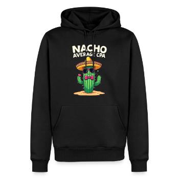 Nicht nur ein gewöhnlicher Steuerberater, Kaktus - Männer Premium Bio Hoodie - Schwarz - Vorne - Nico (187cm)
