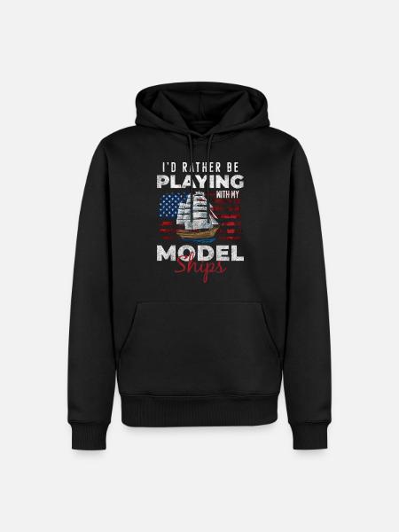 Ship Model Builder Shipping - Men’s Premium Organic Hoodie - black