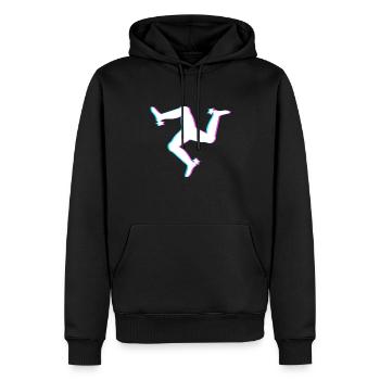 3 Beine und 3 Füße - Männer Premium Bio Hoodie - Schwarz - Vorne - Nico (187cm)
