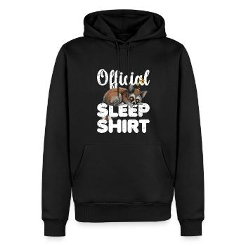 Lemur Offizielles Schlafshirt Faul Relax - Männer Premium Bio Hoodie - Schwarz - Vorne - Nico (187cm)