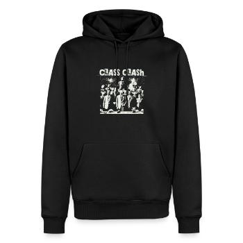 Rebel Clash Of Classes Resist Resistance - Männer Premium Bio Hoodie - Schwarz - Vorne - Nico (187cm)