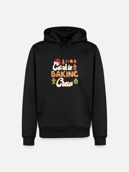 Cookie Baking Crew Christmas Baking - Men’s Premium Organic Hoodie - black