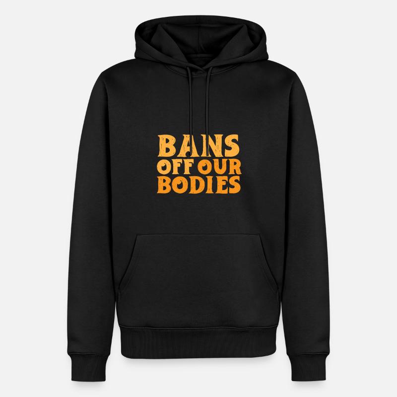 Verbote Unserer Körper - Männer Premium Bio Hoodie - Schwarz
