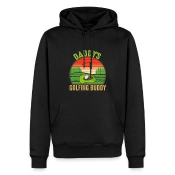 Daddy's Golfing Buddy - Men’s Premium Organic Hoodie - black - Front - Nico (187cm)