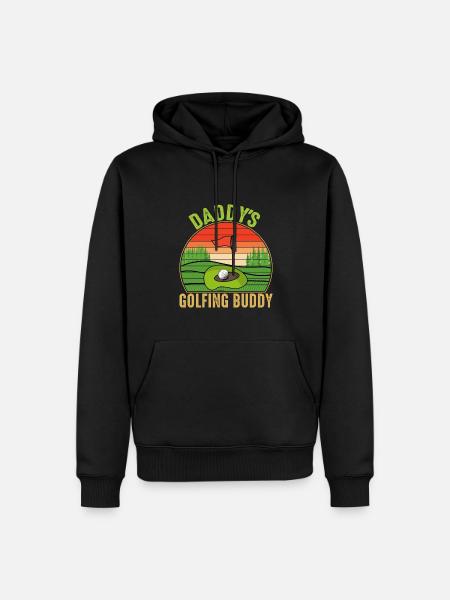 Daddy's Golfing Buddy - Men’s Premium Organic Hoodie - black