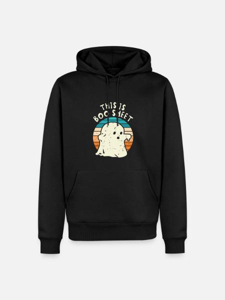 This is Boo Sheet - Men’s Premium Organic Hoodie - black