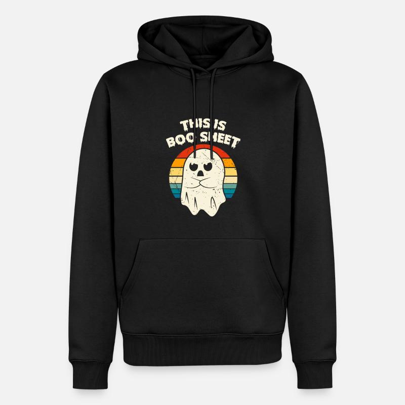 C’est Boo Sheet - Sweat à capuche Premium bio Homme - noir