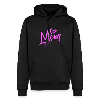 Mutterliebe Graffiti - Männer Premium Bio Hoodie - Schwarz - Vorne - Nico (187cm)