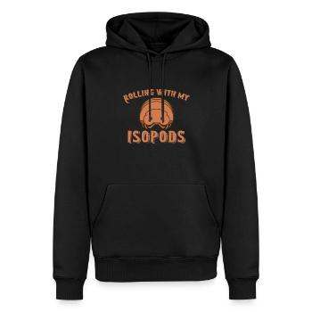 Amateur d’élevage d’isopodes - Sweat à capuche Premium bio Homme - noir - Devant - Nico (187cm)