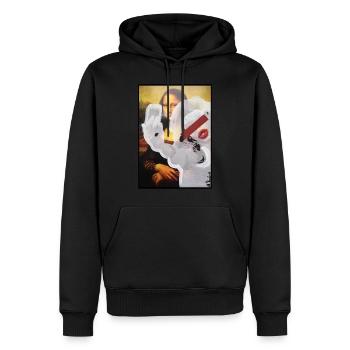 SELFIE, 2018 von massimiliano sbrescia - Männer Premium Bio Hoodie - Schwarz - Vorne - Nico (187cm)
