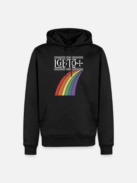 LGBTQ+ - Männer Premium Bio Hoodie - Schwarz