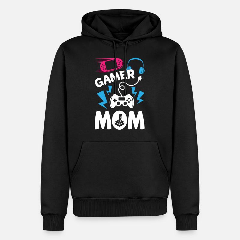 Maman Gamer - Sweat à capuche Premium bio Homme - noir