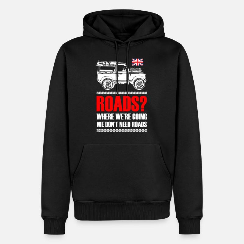 Landy et Driver - Sweat à capuche Premium bio Homme - noir