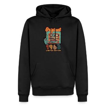 Original 1968 Cassette Birthday Limited Edition - Men’s Premium Organic Hoodie - black - Front - Nico (187cm)