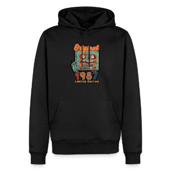 Original 1987 édition limitée cassette Vintage - Sweat à capuche Premium bio Homme - noir - Devant - Nico (187cm)