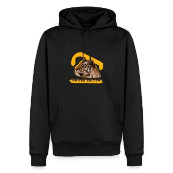 tigre en édition limitée - Sweat à capuche Premium bio Homme - noir - Devant - Nico (187cm)