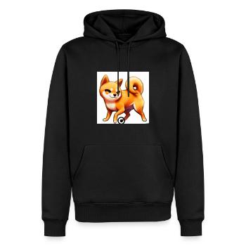 Cute Shiba Inu - Männer Premium Bio Hoodie - Schwarz - Vorne - Nico (187cm)