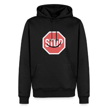 Conception d’un feu de circulation - Sweat à capuche Premium bio Homme - noir - Devant - Nico (187cm)
