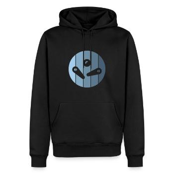 Pinball Pinball Finger bleu Pinball Machine - Sweat à capuche Premium bio Homme - noir - Devant - Nico (187cm)