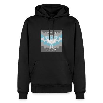 PRIDE MOTH DEMIBOY - Men’s Premium Organic Hoodie - black - Front - Nico (187cm)