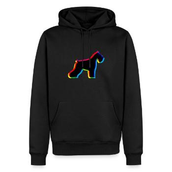 CMYK Schnauzer - Männer Premium Bio Hoodie - Schwarz - Vorne - Nico (187cm)