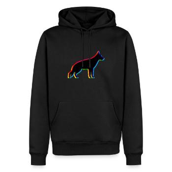 CMYK Deutscher Schäferhund - Männer Premium Bio Hoodie - Schwarz - Vorne - Nico (187cm)