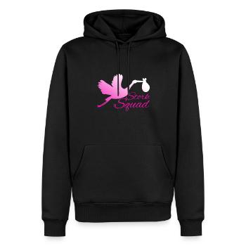 Stork Squad Labor & Delivery Nurse - Männer Premium Bio Hoodie - Schwarz - Vorne - Nico (187cm)