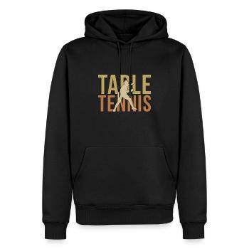 Tischtennisschläger Ping Pong Spruch Geschenk - Männer Premium Bio Hoodie - Schwarz - Vorne - Nico (187cm)