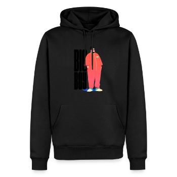 Big Boy Style, Big Boy Oversized Style - Men’s Premium Organic Hoodie - black - Front - Nico (187cm)