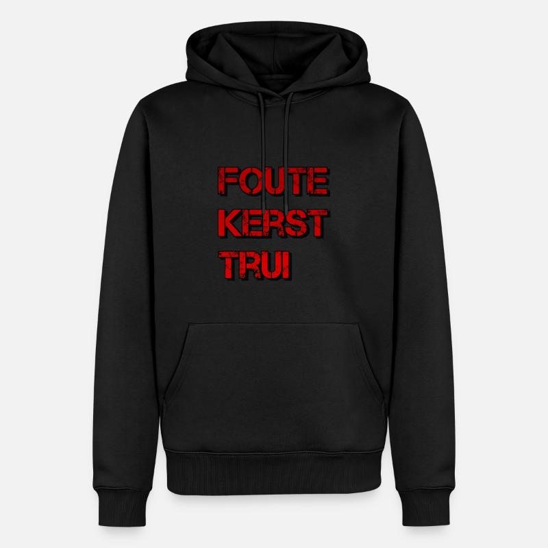 Falsche Weihnachtspullover - Männer Premium Bio Hoodie - Schwarz