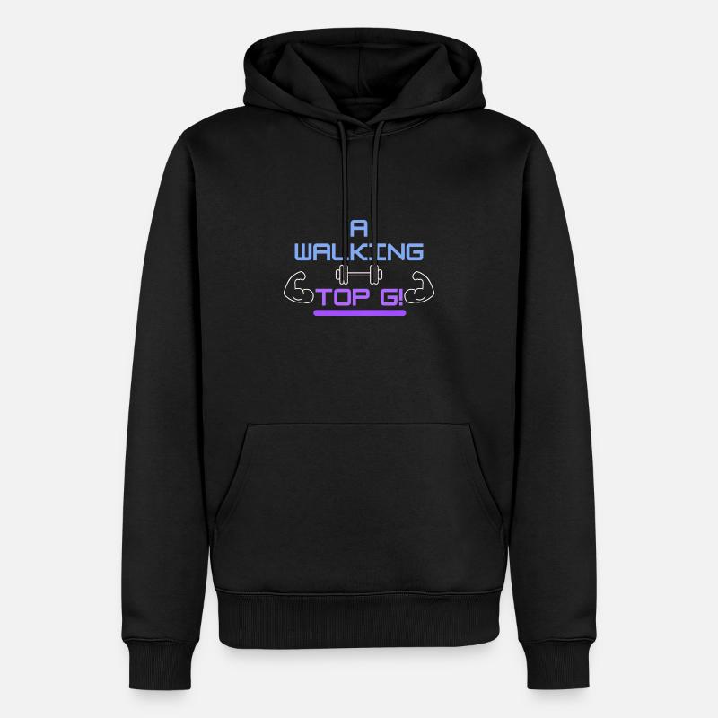 Ein wandelndes Top G! - Männer Premium Bio Hoodie - Schwarz