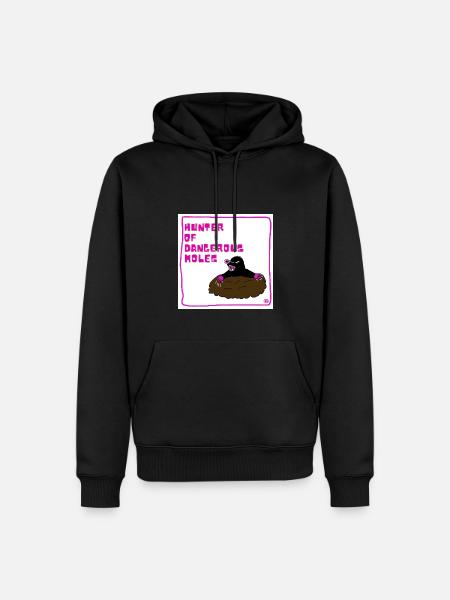 Hunter of Moles - Männer Premium Bio Hoodie - Schwarz