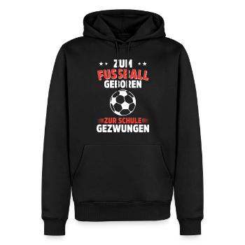 Fußballspieler Geschenk Fußball Fan Fußballer - Männer Premium Bio Hoodie - Schwarz - Vorne - Nico (187cm)