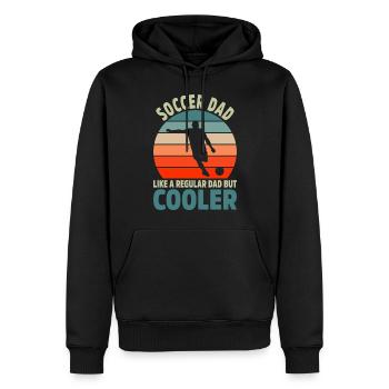 Fußballspieler Geschenk Fußball Fan Fußballer - Männer Premium Bio Hoodie - Schwarz - Vorne - Nico (187cm)