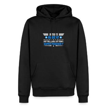 je suis avocat idée cadeau avocat - Sweat à capuche Premium bio Homme - noir - Devant - Nico (187cm)