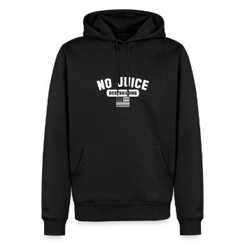 Bodybuilder Weightlifting USA Gym Barbell Deadlift - Männer Premium Bio Hoodie - Schwarz - Vorne - Nico (187cm)