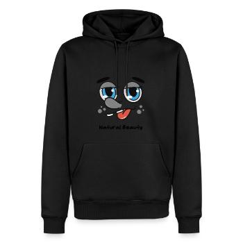 Natural Beauty - Men’s Premium Organic Hoodie - black - Front - Nico (187cm)