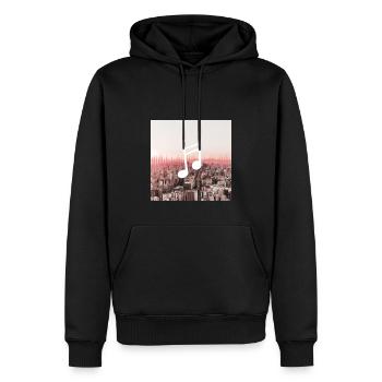 Music Shirt City - Männer Premium Bio Hoodie - Schwarz - Vorne - Nico (187cm)