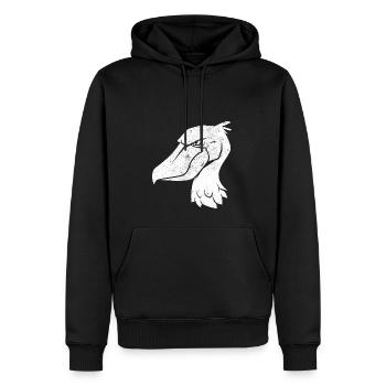Schuhschnabel Vogel Ornithologe Wald I Geschenk - Männer Premium Bio Hoodie - Schwarz - Vorne - Nico (187cm)