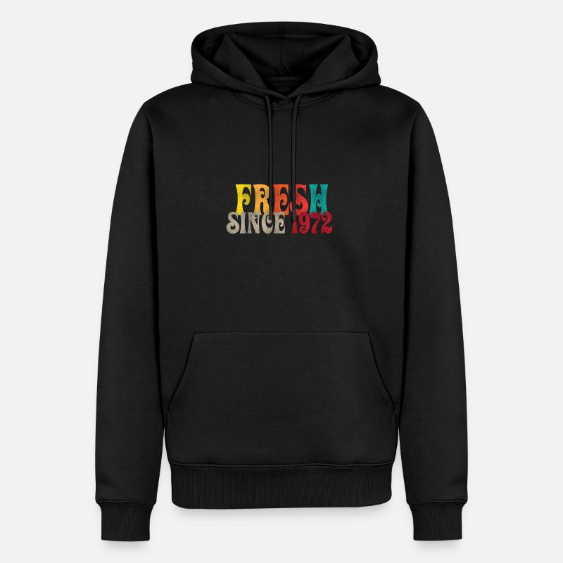 Millésime 1972 - Sweat à capuche Premium bio Homme - noir