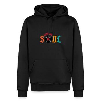 Northern Soul Lindy Hop Vintage - Men’s Premium Organic Hoodie - black - Front - Nico (187cm)