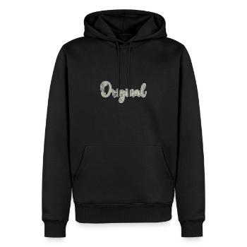Original Geburtstagsgeschenk - Männer Premium Bio Hoodie - Schwarz - Vorne - Nico (187cm)