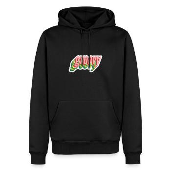 Groovy Groove Music - Sweat à capuche Premium bio Homme - noir - Devant - Nico (187cm)