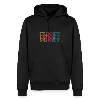 Malodorant - Sweat à capuche Premium bio Homme - noir - Devant - Nico (187cm)